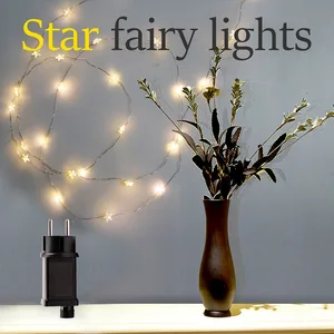 12Meters String Fairy Lights LED Garland Plug Power Outdoor Waterproof Decoration Lamp Wedding Party Ornament Tent Camp Lighting