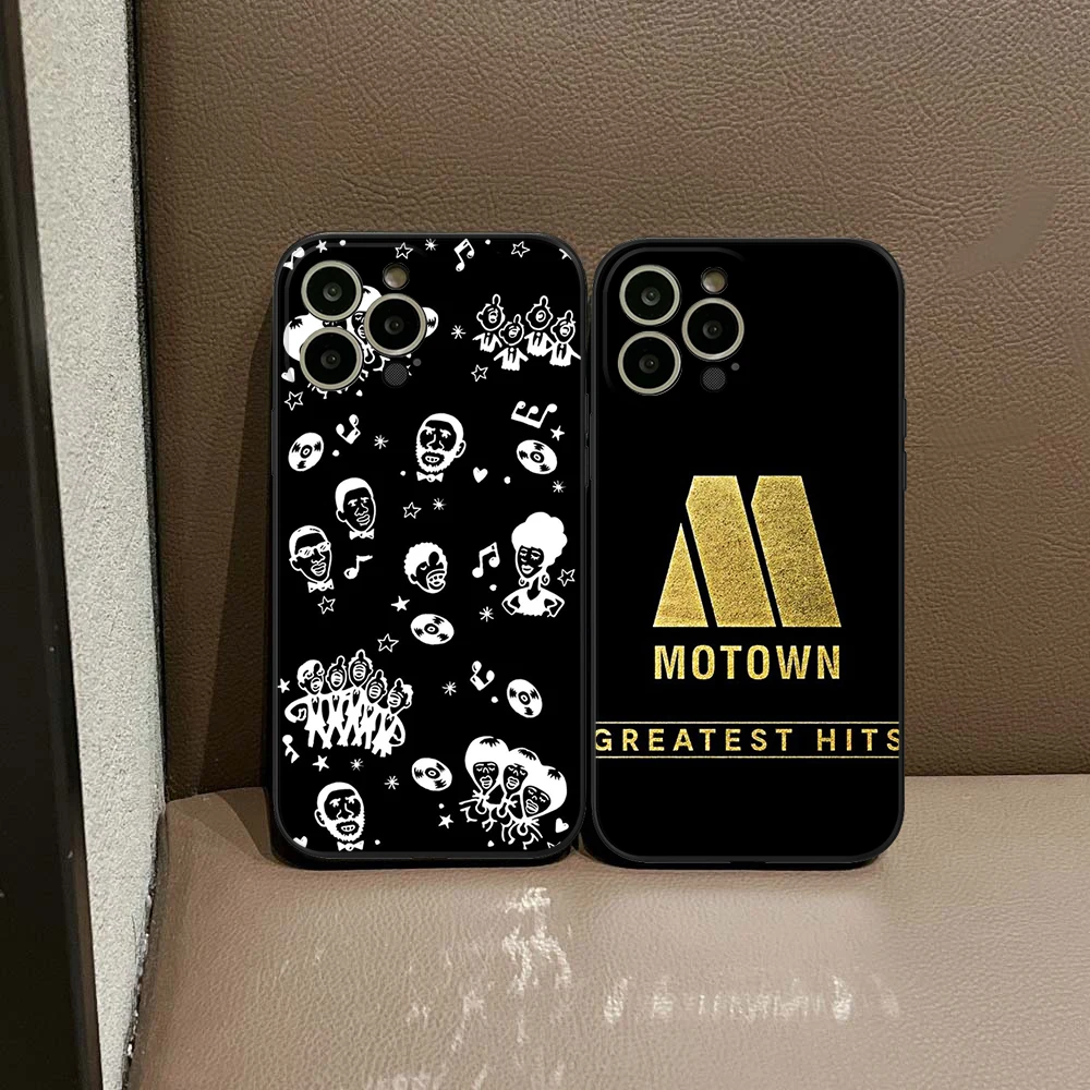 Per Iphone14 Pro Mottown Record Label Detroit Soul Music Phone Case Per Iphone 12 13 14 Pro Xr Xs Max Iphone Black Cover