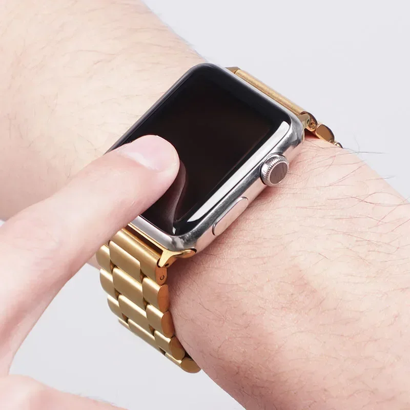 รูปสินค้า สายสแตนเลส Apple Watch คุณภาพสูง รองรับหลายรุ่น