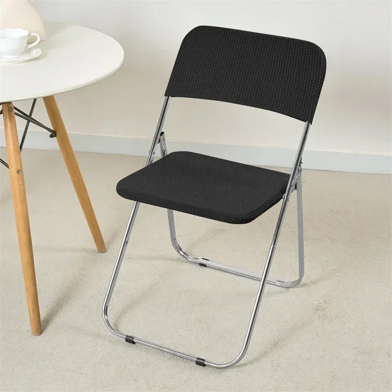 1/4/6sets Folding Chair Covers Polar Fleece Stretch Wedding Chair Seat Slipcovers Dining Room Seat Protector Covers Hotel Home 6