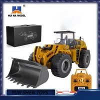 Huina 1583 22 channel alloy remote control car 1:14 simulation bulldozer engineering vehicle children's toy holiday gift 1