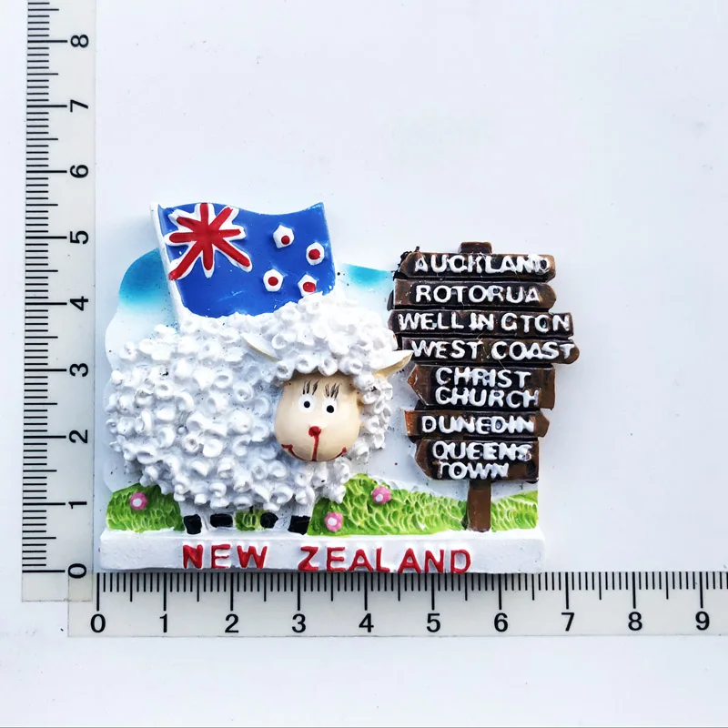 

New Zealand Sheep Fridge Magnet Craft Message Sticker Resin Craft Tourism Souvenir Decoration