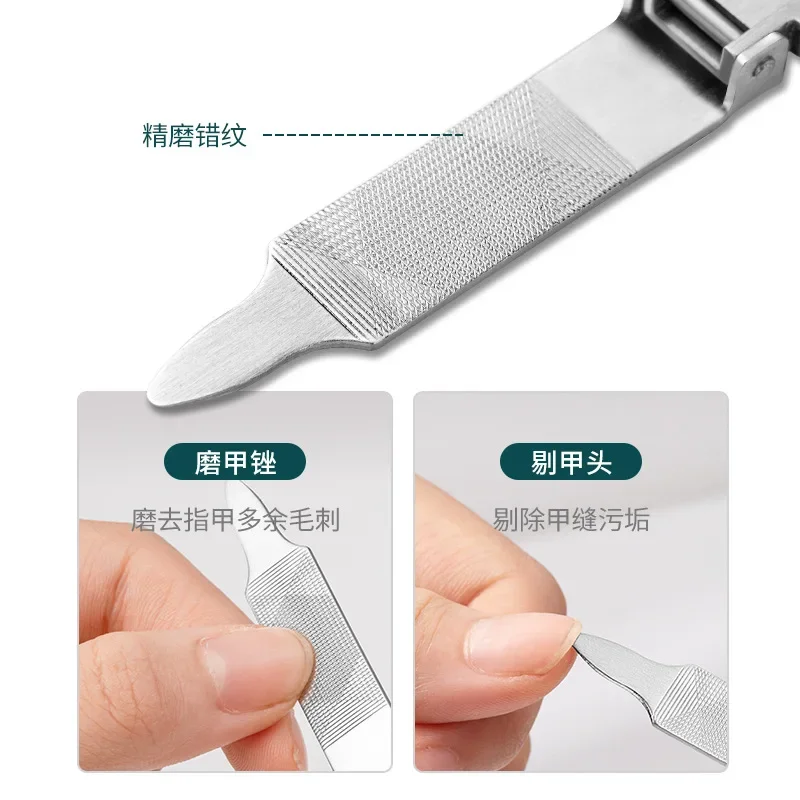Xiaomi Youpin Foldable Ultra-thin Portable Stainless Steel Nail Toe Cutter Scissor Manicure Pedicure Tool Fingernail Clipper