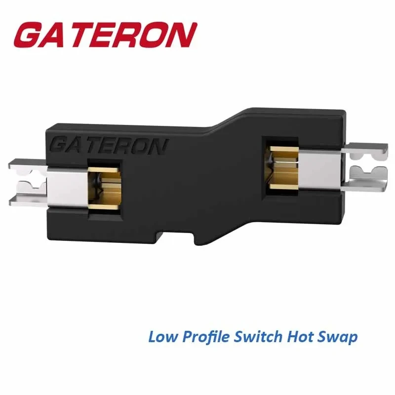 Gateron Low Profile Switch Preto Pcb Soquete Faça Você Mesmo Smd Rgb Jogo Acessório Teclado Mecânico Hot Swap Atacado