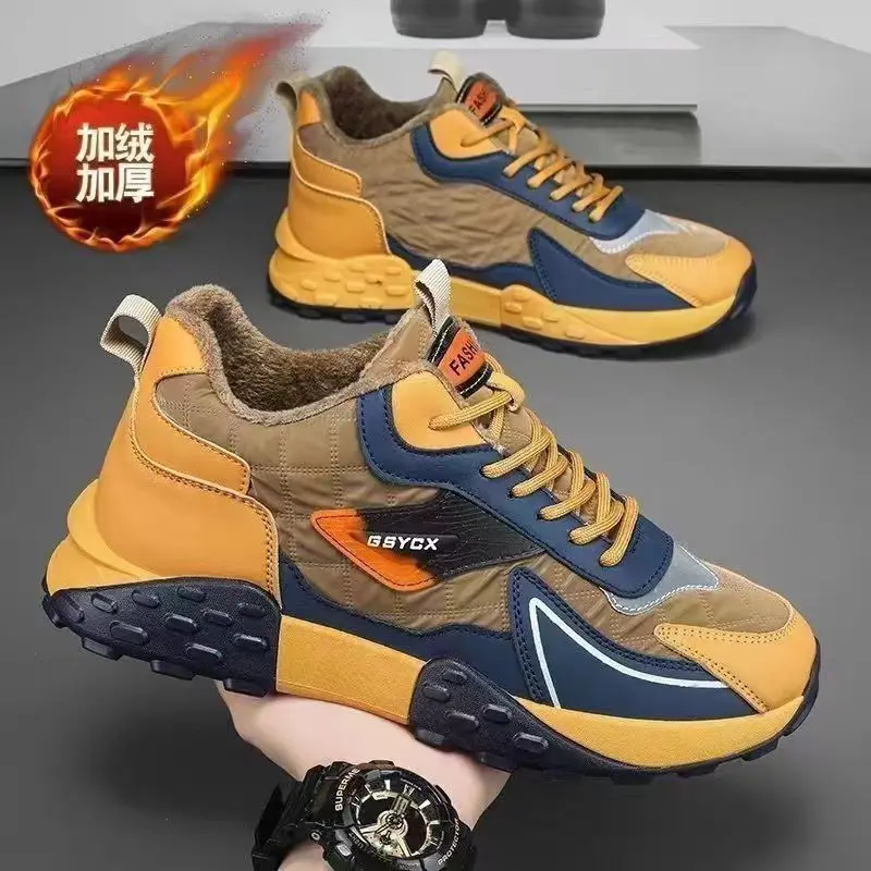 

Men Luxury Sneakers Running Shoes for Men 2024 Winter New Casual Sneaker Men Fashion Chunky Sneakers Shoes Male Designer Shoes