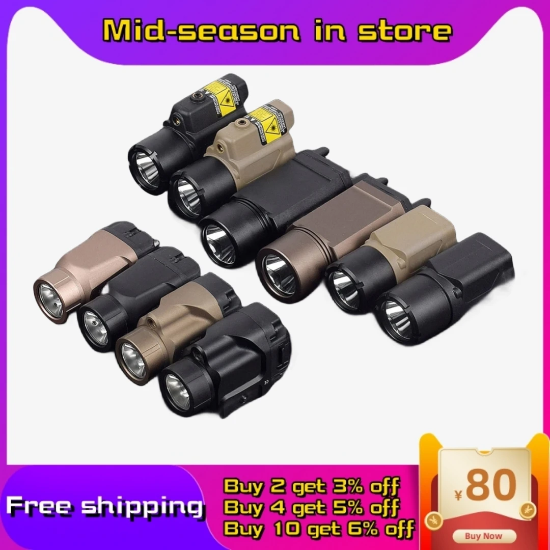 

Tactical TR1 TR3 TR4 TR7 TR8 Pistol Gun Light Weapon Light Red Dot Laser Sight For Glock 17 19 CZ75 1911 Hunting Lanterna LOGO