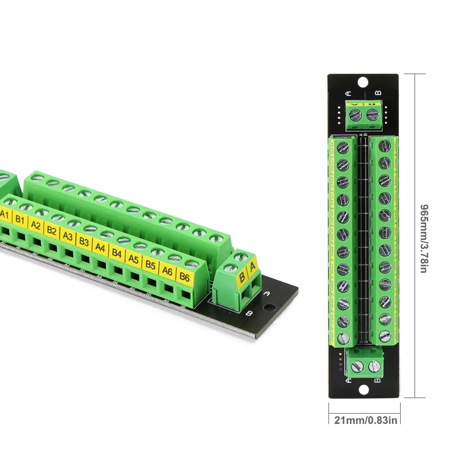 2 Units Power Distributor 10A 2 Inputs 12 Pairs Outputs for DC AC Voltage Distribution Module PCB014 3