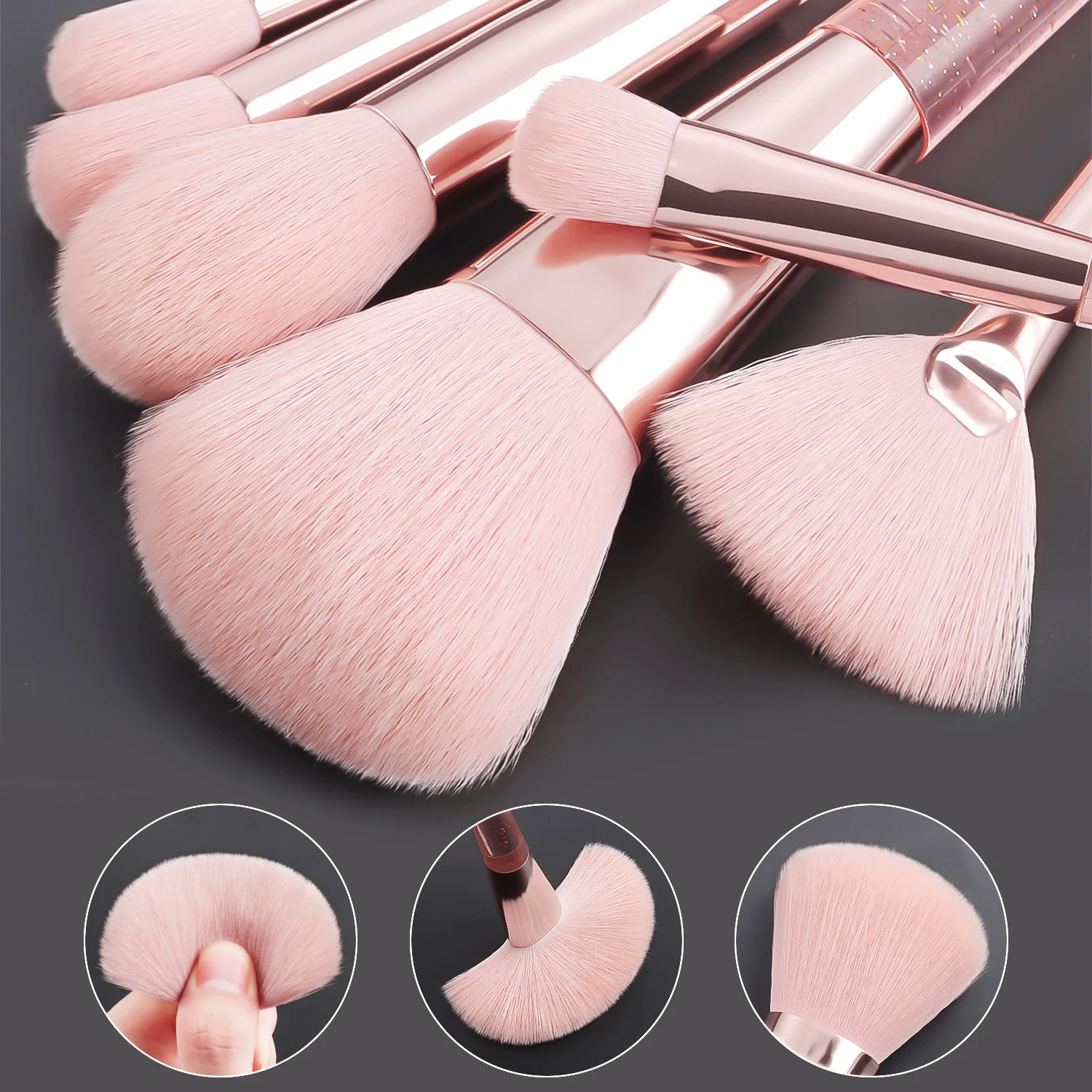 37PCS Makeup Tools Set, 20 Brushes + Sponges Puffs, Eyelash Curler, Cleaning Tool for Full Face 4