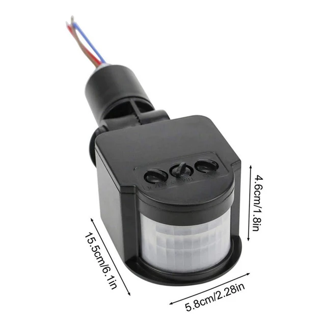12V Motion Sensor 220V/110V PIR Movement Detector Automatic Infrared Wall Mount Timer Outdoor 24V LED Motion Sensor Light Switch 3