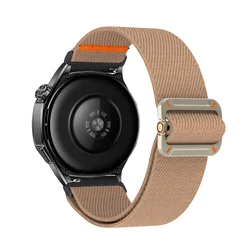 Elastic Braided Nylon Watch Band - 22mm/20mm - 20mm Width (15 pink sand)