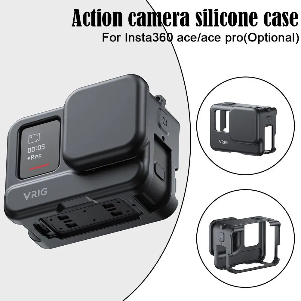 Protezione In Silicone Per Insta360 Ace/Ace Pro Copriobiettivo Copriobiettivo Per Insta360 Ace Pro Sleeve Accessori Per Fotocamere G3H8