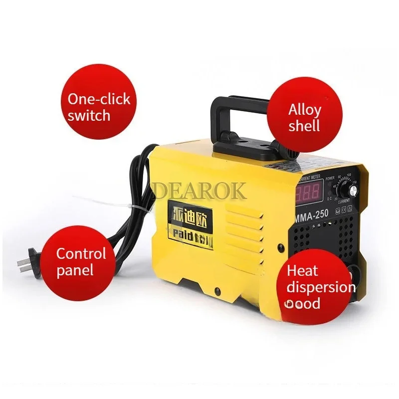 110V 220V Portable Welding Machine DC Welder Equipment with Electrode Holder Work Clamp
