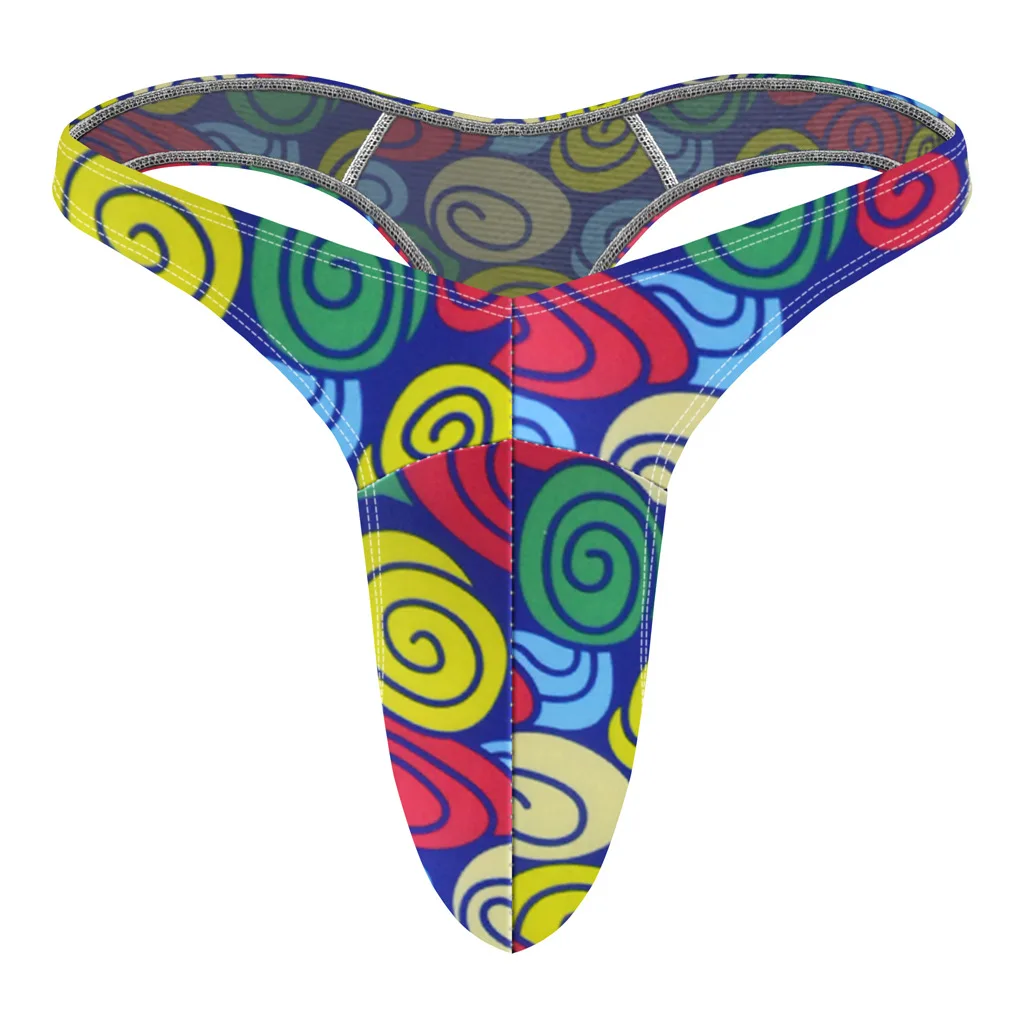 

Модное мужское нижнее белье с принтом, сексуальные эротические трусы для геев, мужские G-стринги