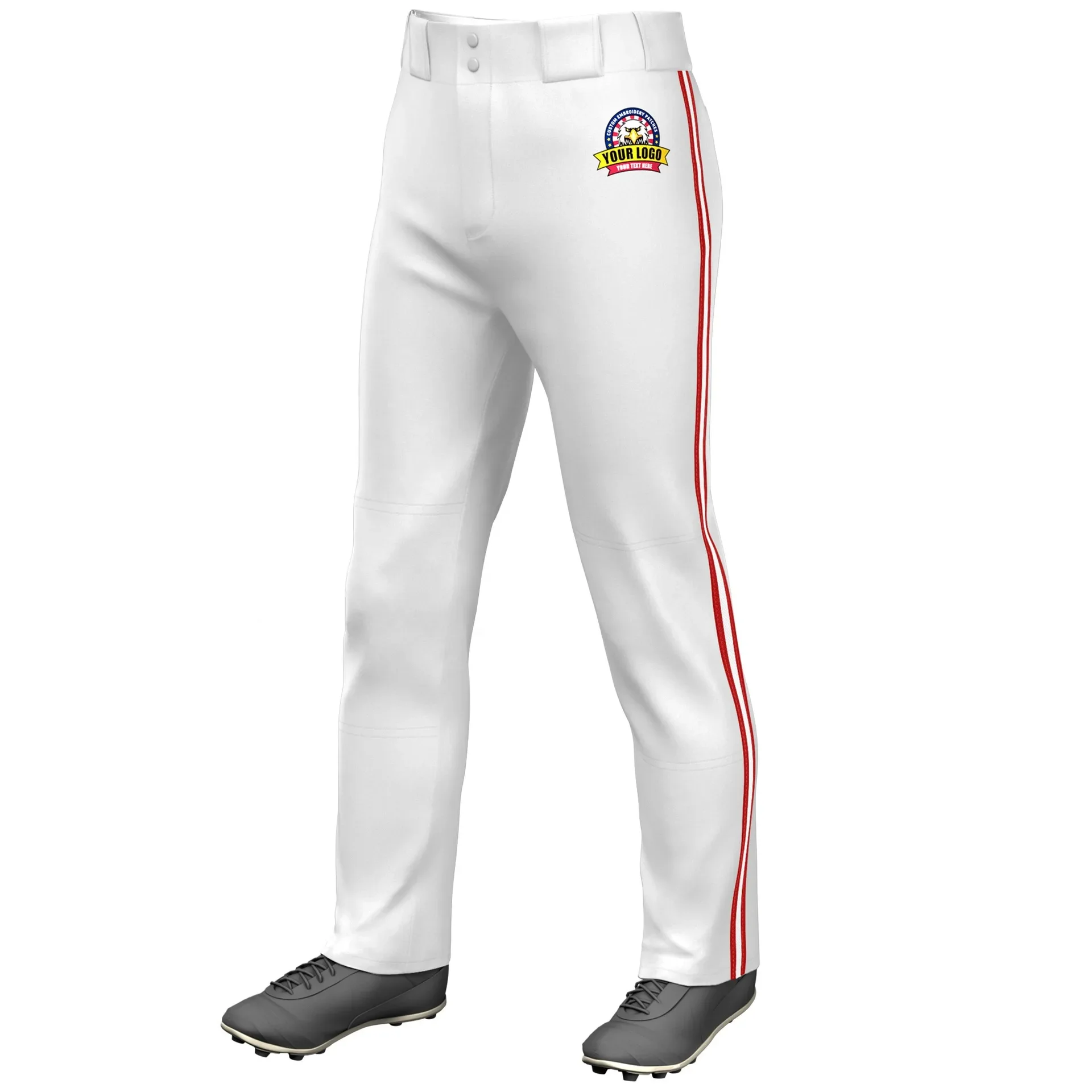 High Quality Personalized Baseball Pants with Team Emblem Large Size Softball Pants Polyester Fiber Sports Wear from China