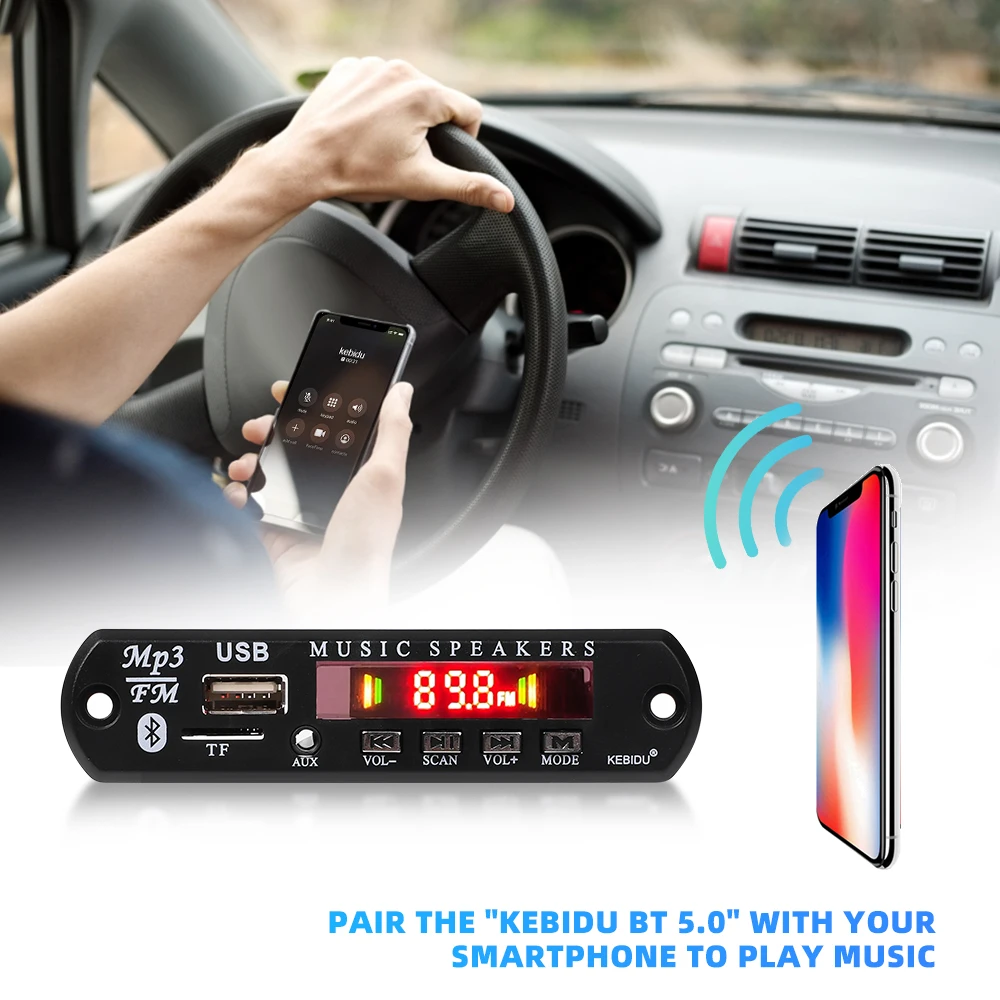 Module, Tuner FM, Lecteur MP3 SD BLUETOOTH, pour poste de radio TSF sur