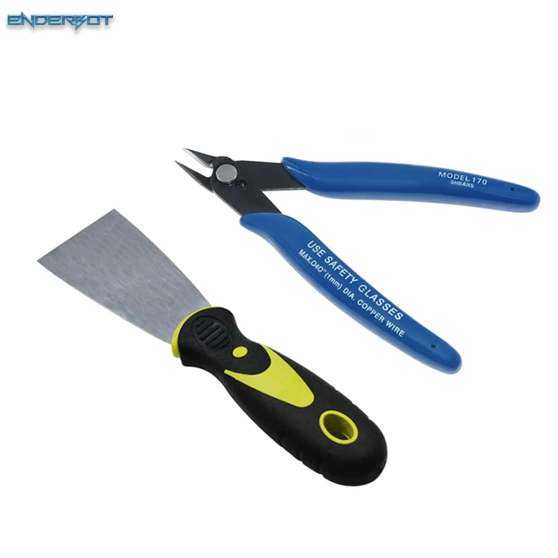 3D Printer Stainless Steel Tools Manual 3D Printing Removal Tool Steel Shovel/Slanting Pliers Tool Kit