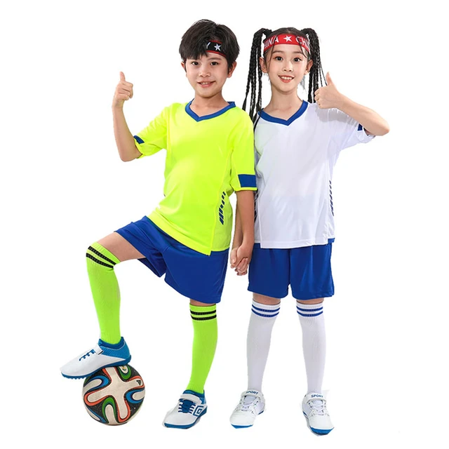 Vêtements d'entraînement de sport scolaire, Enfants Jersey Garçons Football