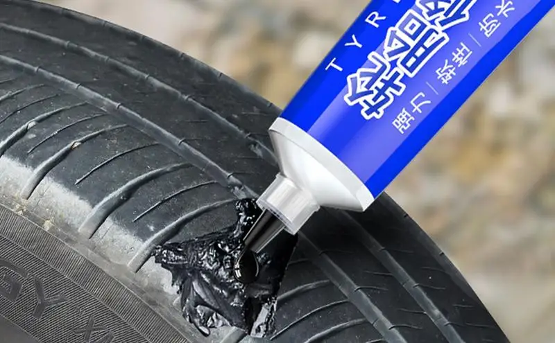 

Tire Repair Black Glue 50ml Liquid Strong Rubber Glue Black Rubber Wear-Resistant Bonding Tire Leakage Instant Sticking Leather