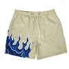 2023 Mesh Breathable Men Shorts GYM Basketball Running Quick-Drying Shorts Baggy Flame Print Fashion Shorts Summer Shorts 5