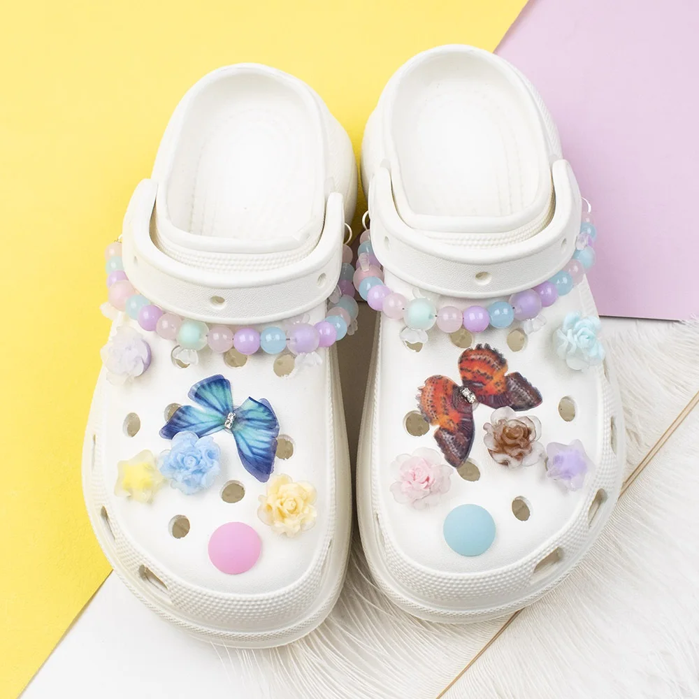 Crystal Diamond Design Shoes Charms for Croc DIY Clogs Decoration Shiny