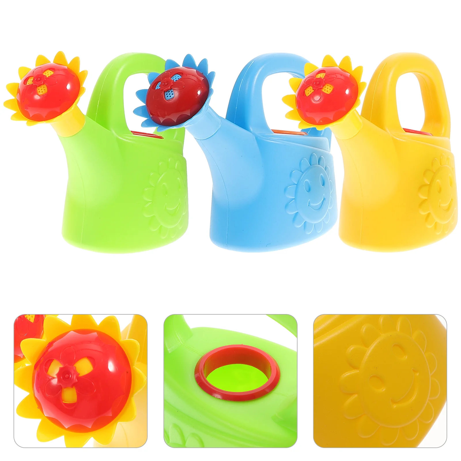 

3 Pcs Chicken Watering Can Household Garden Toy Bath Mist Spray Bottle Accessories Multi-function Plastic Interesting Child