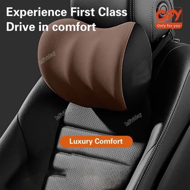 Ergonomic Car Seat Headrest & Lumbar Cushion Memory Foam Car Neck Pillow  Protective Lumbar Back Support Breathable Car Headrest - AliExpress