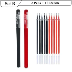 Premium Gel Pen Set with Refills - Fine Point, Smooth Writing Stationery Supplies (Set B)