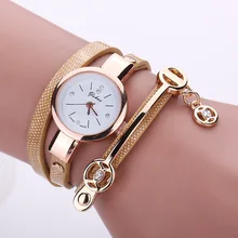 

Fashion Women Bracelet Watch Gold Quartz Gift Watch Wristwatch Women Leather Casual Bracelet Watches Hot Selling