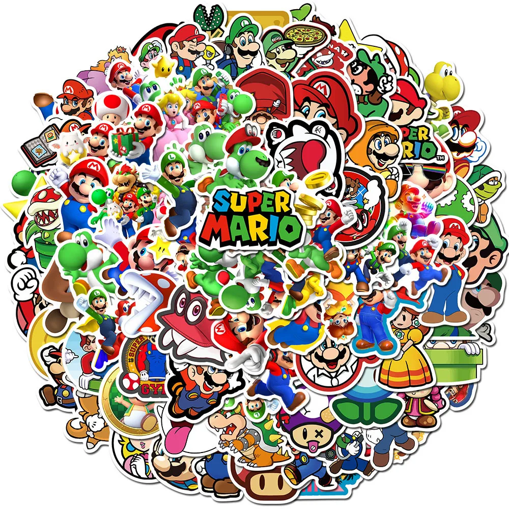 

10/30/50pcs Popular Cartoon Graffiti Stickers Cartoon Waterproof Stickers Skateboard Luggage Decorative Stickers Wholesale