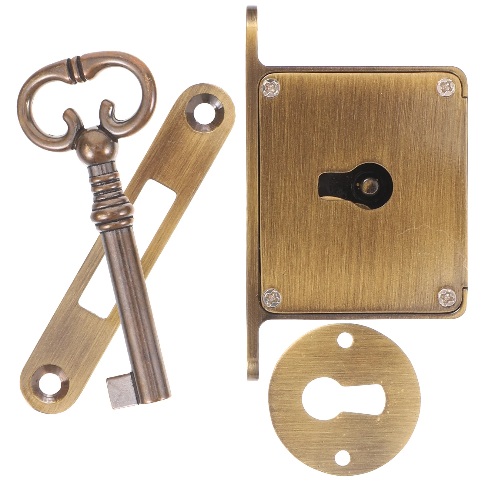 Drawer Lock Brass Secure Cabinet Locks Heavy Duty Key Desk Drawers