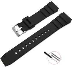 Enhanced Waterproof Silicone Watch Strap - Men's & Women's Sizes - 26mm (Black)