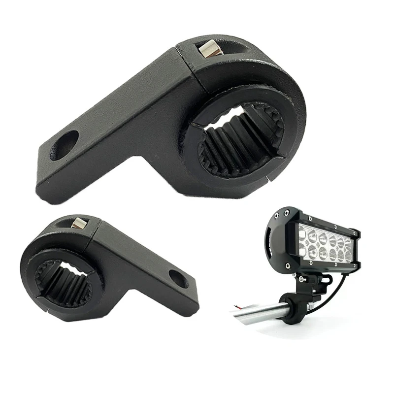 1Set Moto Led Barra Luminosa Morsetti Staffe Kit Di Montaggio Morsetto Tubo Per Moto Fendinebbia Accessori Moto