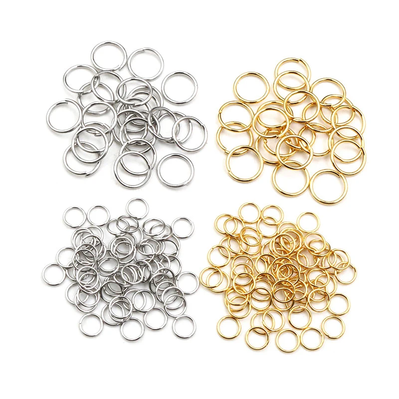 Anillos Abiertos Para Joyería DIY – 10 Unidades, Latón Dorado, Para Pulseras, Collares Y Accesorios De Cuero