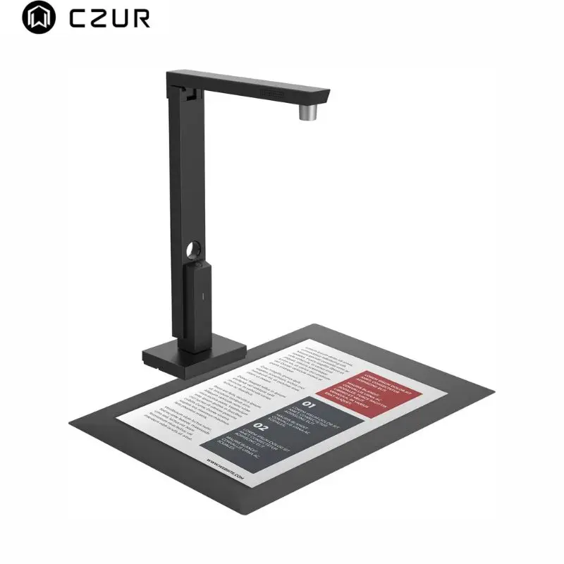 CZUR Lens1200 Pro 휴대용 문서 스캐너 12MP USB 문서 카메라 빠른 스캔 1초/페이지 A4 크기 캡처 사용하기 쉬운 OCR 여행용