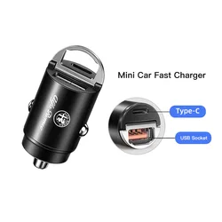 USB Type - C Fast Charging Car Charger with Hidden Convert Plug (For Alfa Romeo)