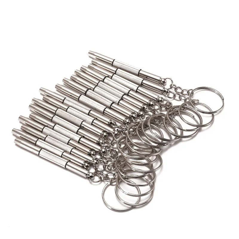 

500Pcs Eyeglass Screwdriver Stainless Steel Keychain Screwdriver Eyeglass Sunglasses Watch Screwdriver 3 In 1 Repair Tools