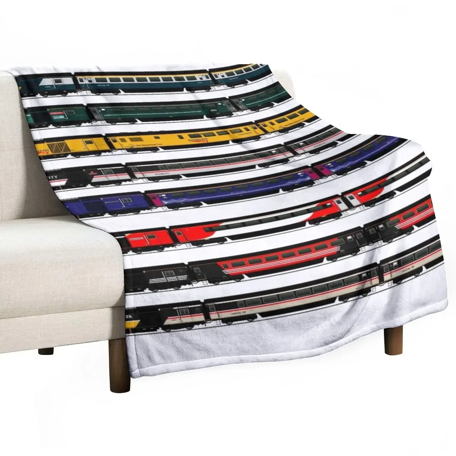 Intercity 125 Hst Locomotive Coperta Da Tiro Flanella Halloween Soffici Softs Soffici Coperte Shaggy
