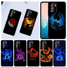 

Anime Pikachu Pokemon For Xiaomi Redmi K40 Gaming K30 9i 9T 9A 9C 9 8A 8 GO S2 6 6A 5A 5 Pro Prime Black Capa Phone Case