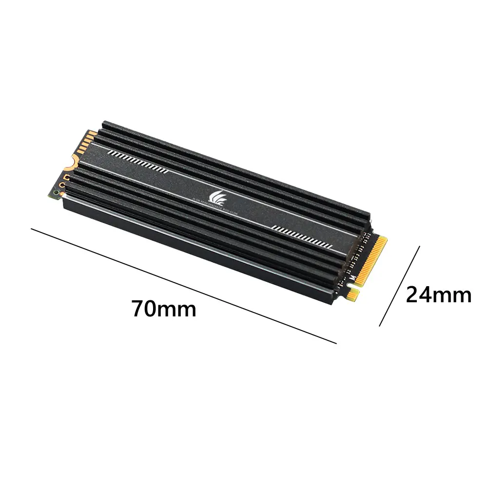 M.2 SSD 방열판, M.2 2280 솔리드 스테이트 하드 디스크, 알루미늄 방열판 라디에이터, 배수 수동 냉각 방열판
