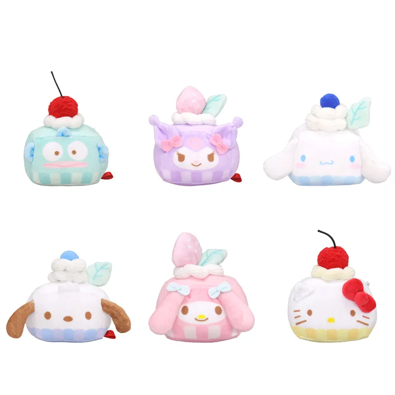 

Kawaii Sanrio Hello Kitty My Melody Kuromi Cinnamoroll Plush Pendant Pinch Relieve Pressure Backpack Pendant Children Plush Toys