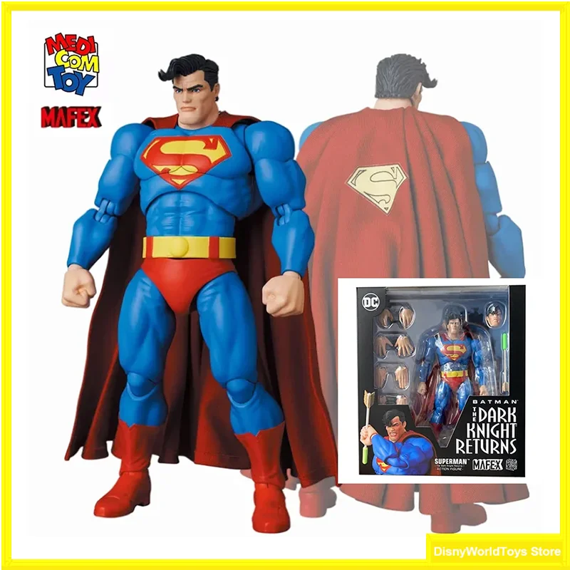 100% Originale Medicom Toy Mafex 161 The Dark Knight Returns Mafex161 Superman In Stock Anime Action Figure Collection Model Toys