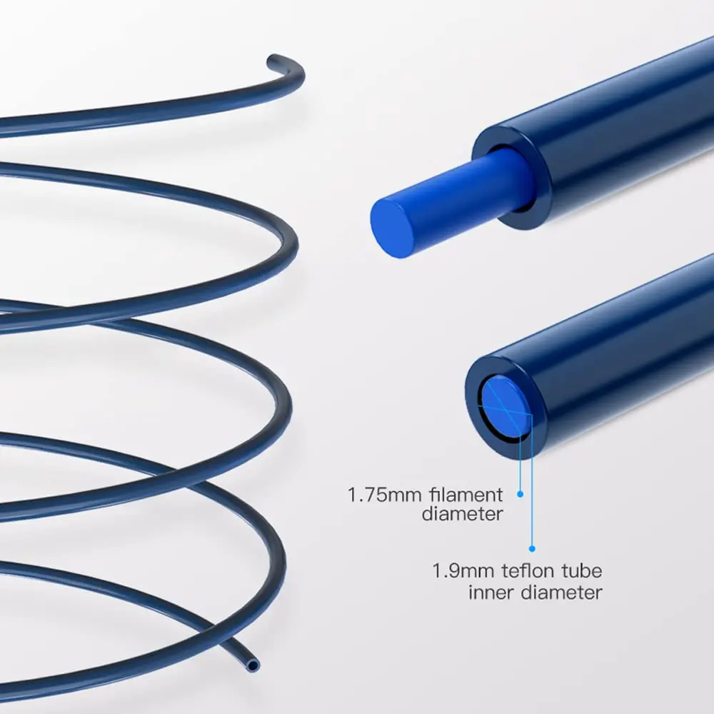 Impressora para Capricorn Bowden Ptfe Tubing Azul 1.75 mm Filamento Resina Premium Importada do Japão 1m 2m Creality3d Peças da - Imagem 6