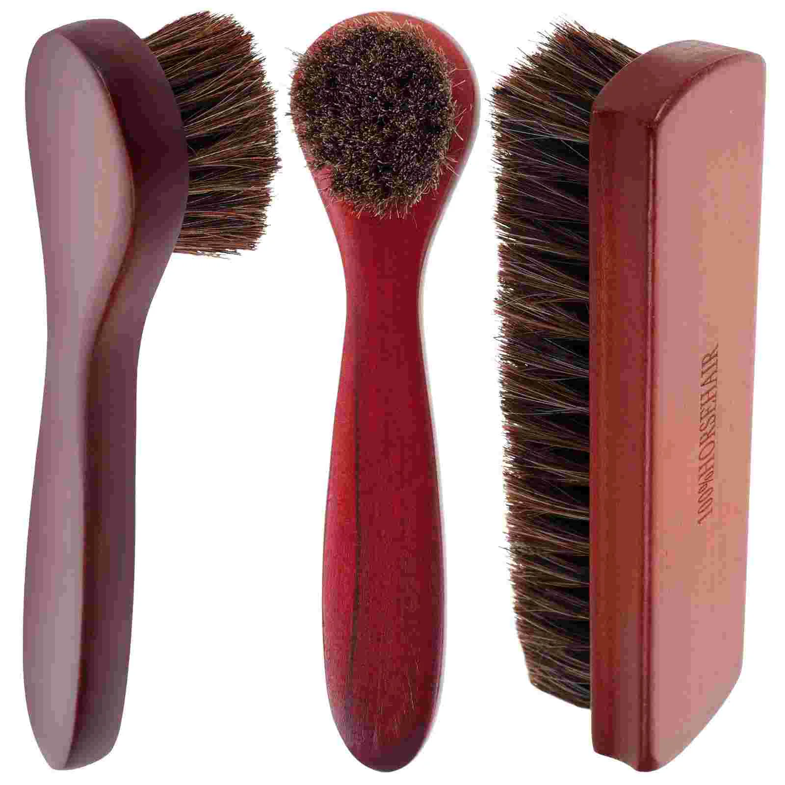 

3pcs Horsehair Shoes Boot Cleaning Furniture Seat