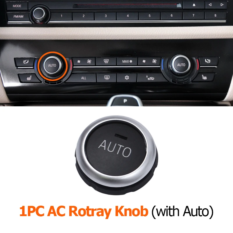 Dashboard Klima AC Kontrol Düğmesi Isıtıcı Anahtarı Kapağı BMW 5 6 7 Serisi X5 X6 F10 F11 F07 F06 F12 F01 F02 F15 F16