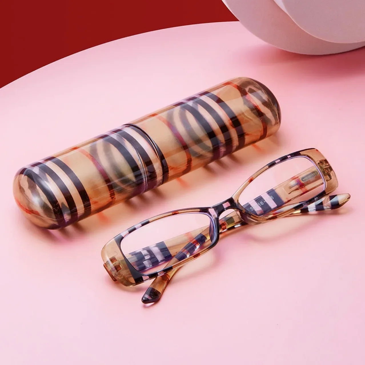 Metal Anti-Blue Light Reading Glasses Men Half Frame Prescription Eyeglasses Male TR90 Eyewear with Case Óculos +1+1.5+2+2.5+3 2