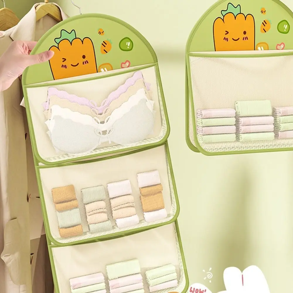 Multi-layer Storage Mesh Bag Wardrobe Hanging Save Space Socks Storage Bags Large Capacity Multi-function Dormitory Storage Tool 4