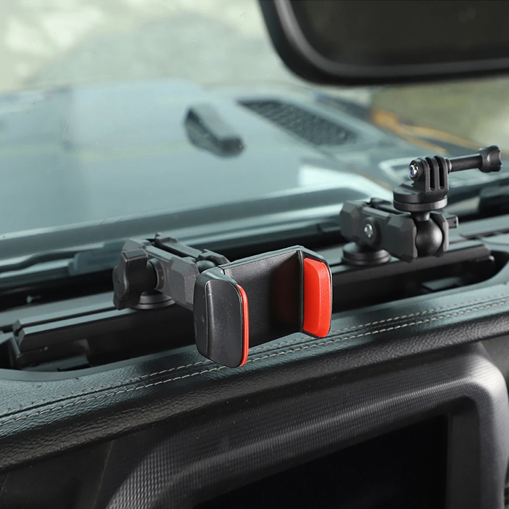 Car Center Console Slide Rail Expansion Phone Holder Stand GPS