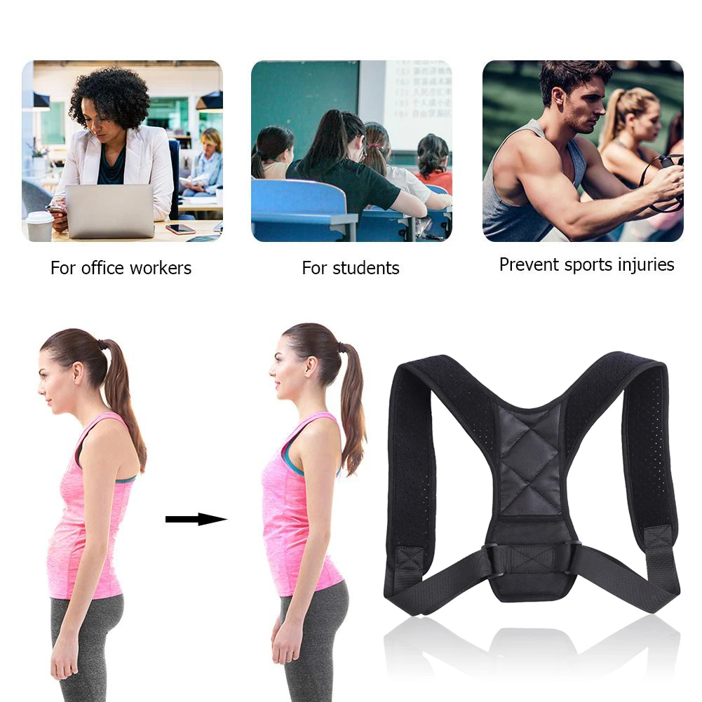 Adjustable Back Posture Corrector and Shoulder Support Belt