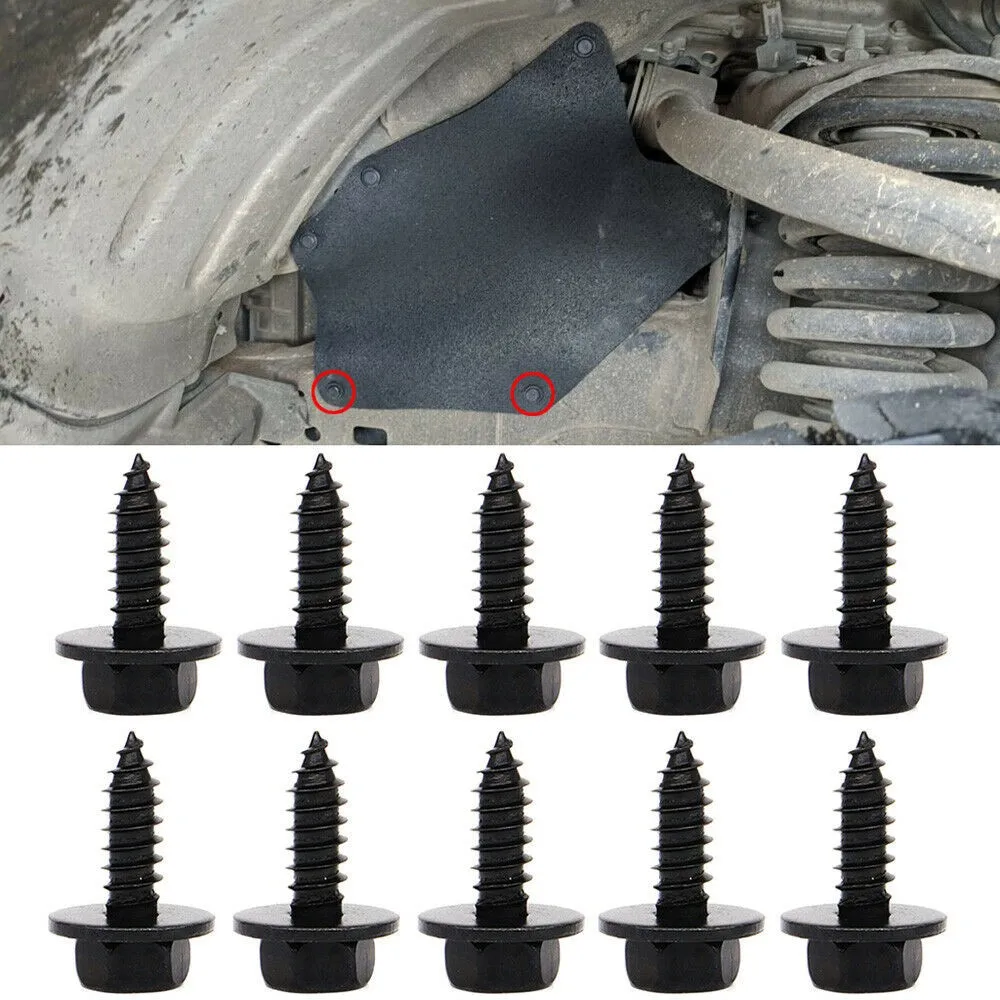 

10Pcs Auto Parts Bumper Fender Splash Seal Guard For Toyota Rivet Clips Bolts Screws Fasteners High Quality