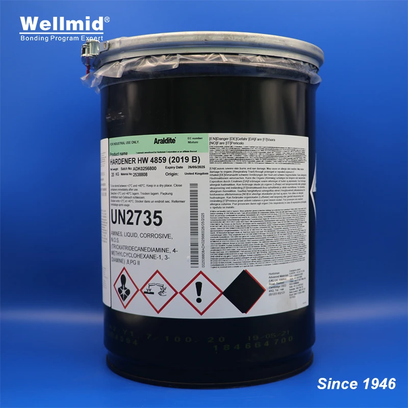 Hw4859 Indurente Con Resina Epossidica Aw4859 È Araldite 2019 Cfrp Metallo Composito Ad Alta Resistenza Strutturale 2K Colla Adesivo Nero